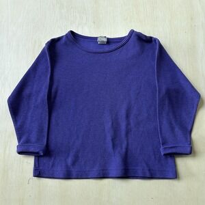 Vintage Great Escape Shirt Womens Medium Purple Knit Long Sleeve Tee T-Shirt